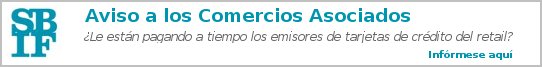 Banner de aviso a comercio asociados