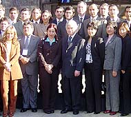 El Superintendente Enrique Marshall junto a los asistentes al Seminario